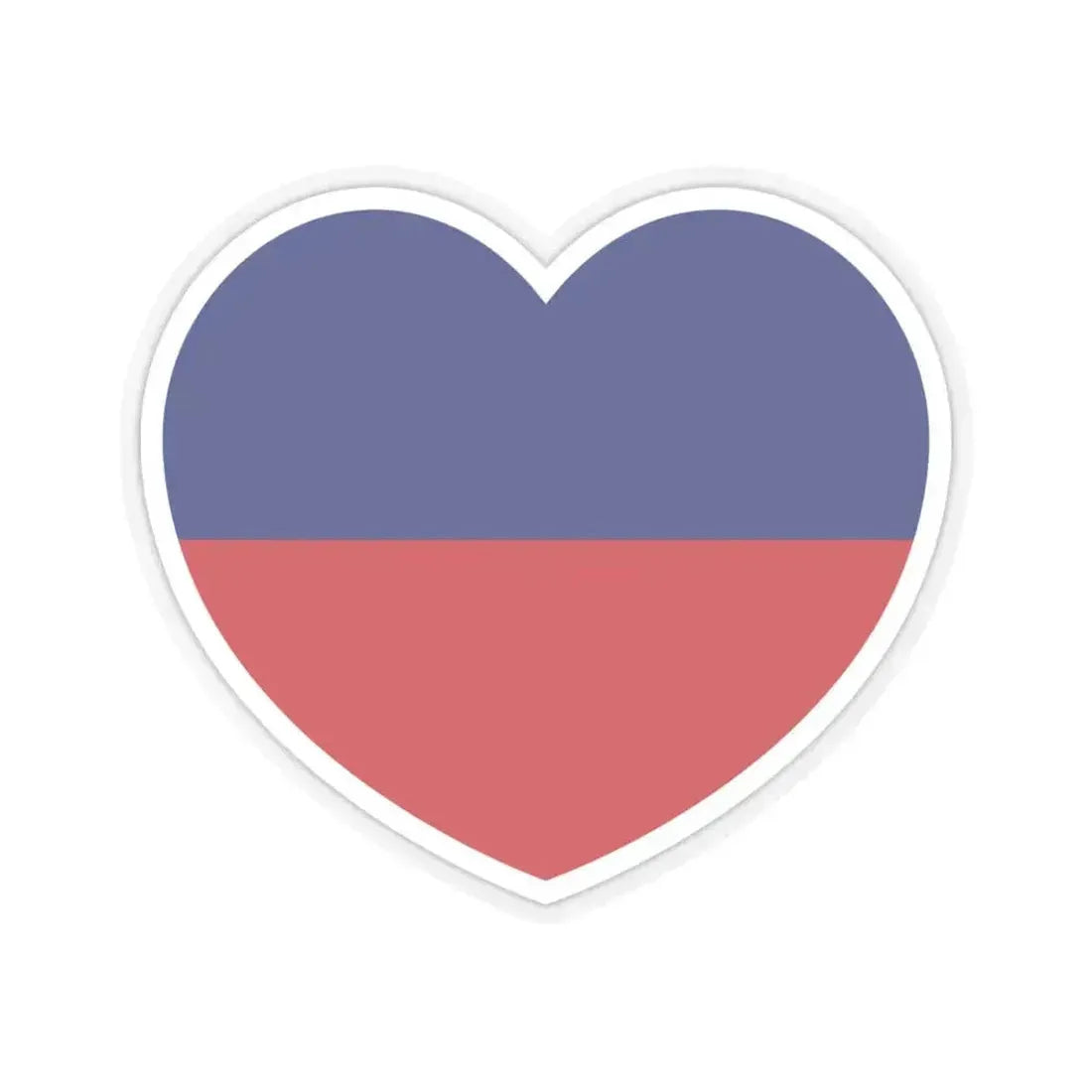 Heart Flag of Liechtenstein 1921-1937 - STICKER Vinyl Kiss-Cut Decal 4 Inch Transparent - The Sticker Space