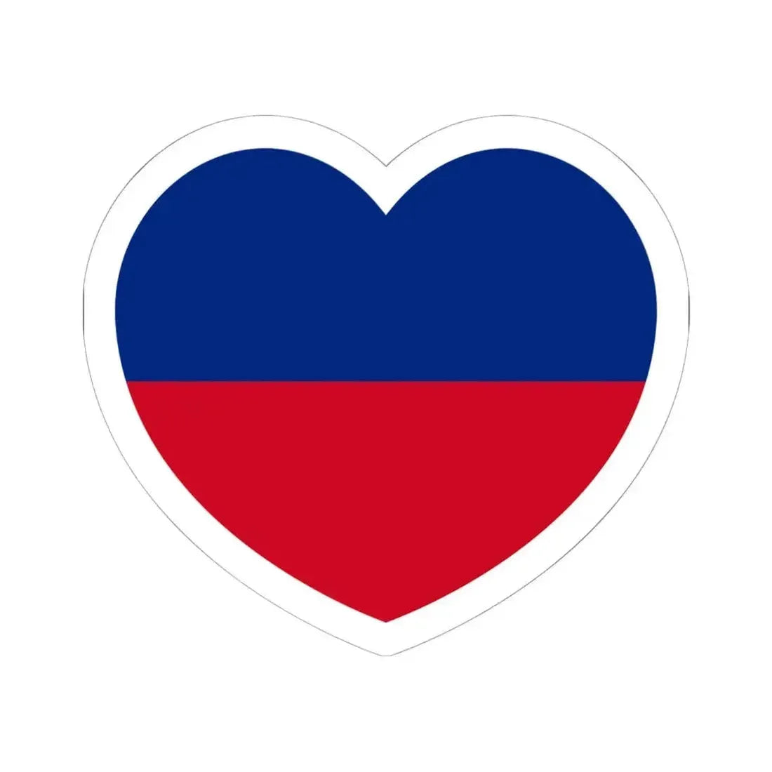 Heart Flag of Liechtenstein 1921-1937 - STICKER Vinyl Kiss-Cut Decal 6 Inch White - The Sticker Space