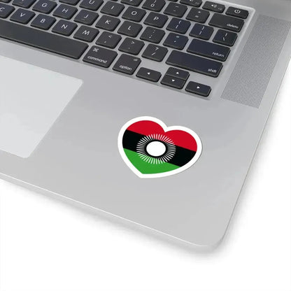 Heart Flag of Malawi 2010-2012 - STICKER Vinyl Kiss-Cut Decal - The Sticker Space