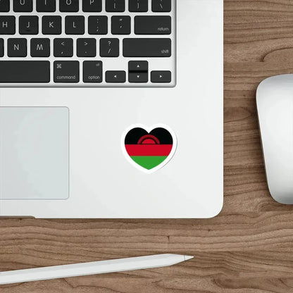 Heart Flag of Malawi - STICKER Vinyl Die-Cut Decal - The Sticker Space