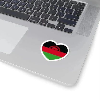 Heart Flag of Malawi - STICKER Vinyl Kiss-Cut Decal - The Sticker Space