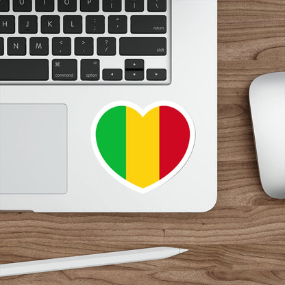 Heart Flag of Mali - STICKER Vinyl Die-Cut Decal-The Sticker Space