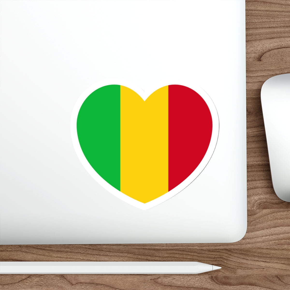 Heart Flag of Mali - STICKER Vinyl Die-Cut Decal-The Sticker Space