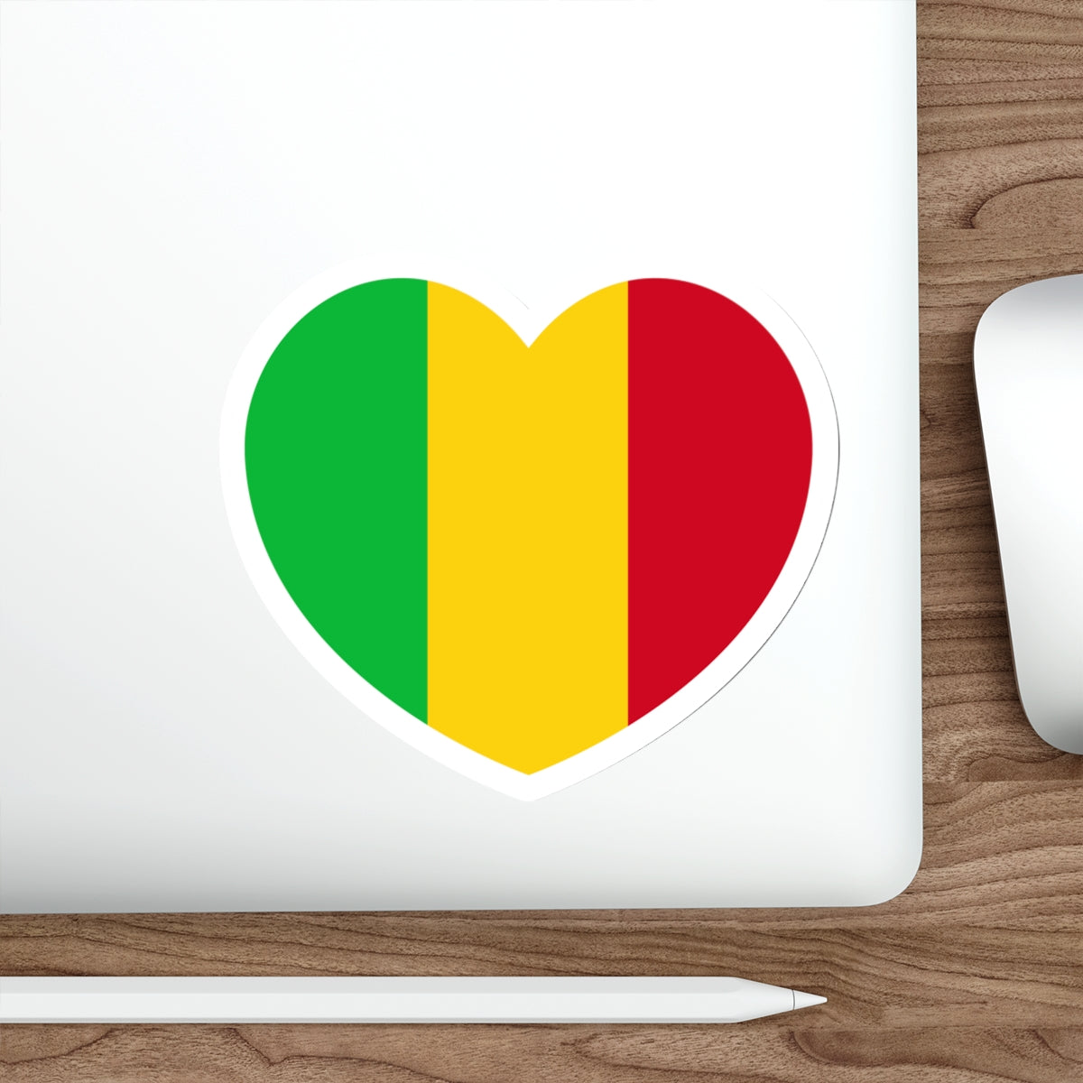 Heart Flag of Mali - STICKER Vinyl Die-Cut Decal-The Sticker Space