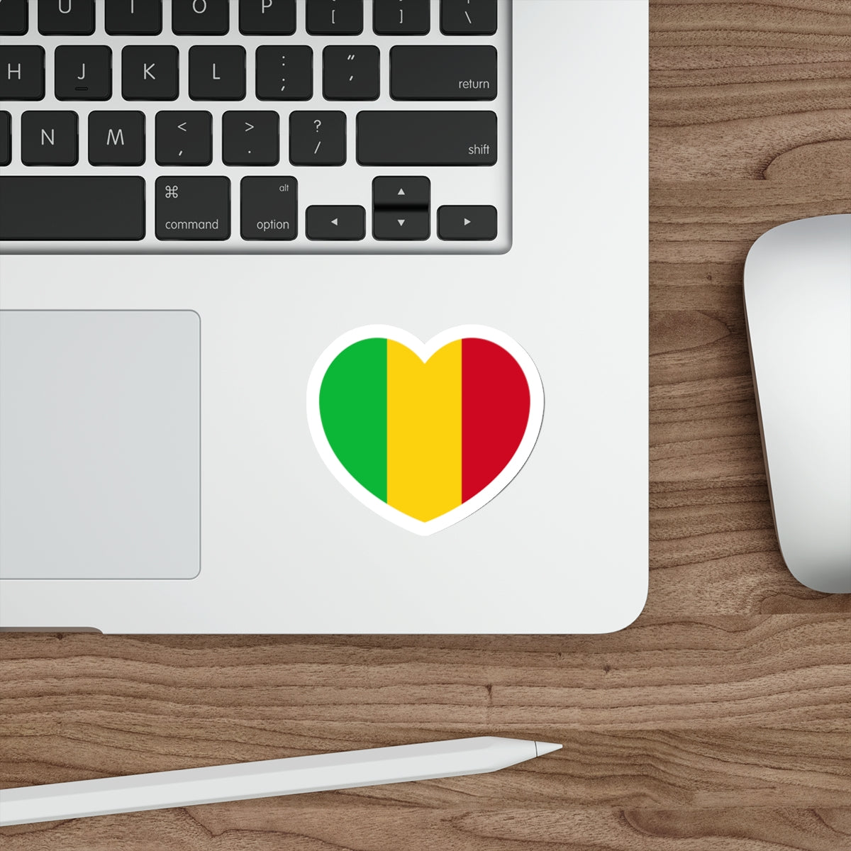 Heart Flag of Mali - STICKER Vinyl Die-Cut Decal-The Sticker Space