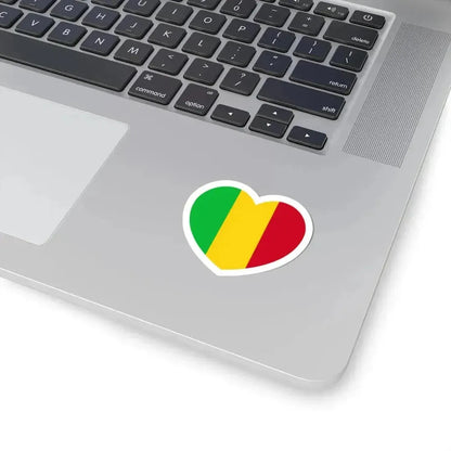 Heart Flag of Mali - STICKER Vinyl Kiss-Cut Decal - The Sticker Space