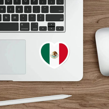 Heart Flag of Mexico - STICKER Vinyl Die-Cut Decal - The Sticker Space