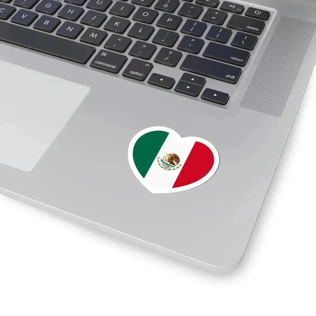 Heart Flag of Mexico - STICKER Vinyl Kiss-Cut Decal - The Sticker Space