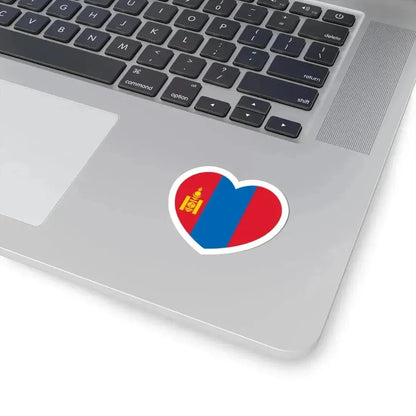 Heart Flag of Mongolia - STICKER Vinyl Kiss-Cut Decal - The Sticker Space