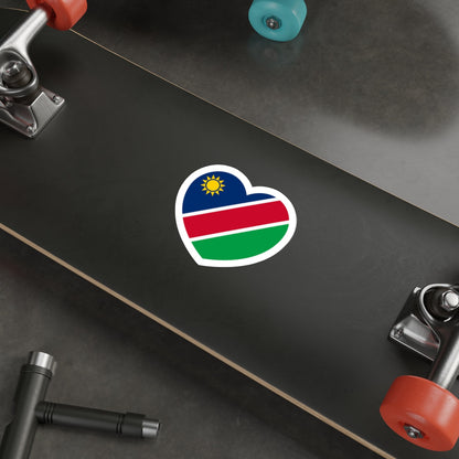 Heart Flag of Namibia - STICKER Vinyl Die-Cut Decal-The Sticker Space