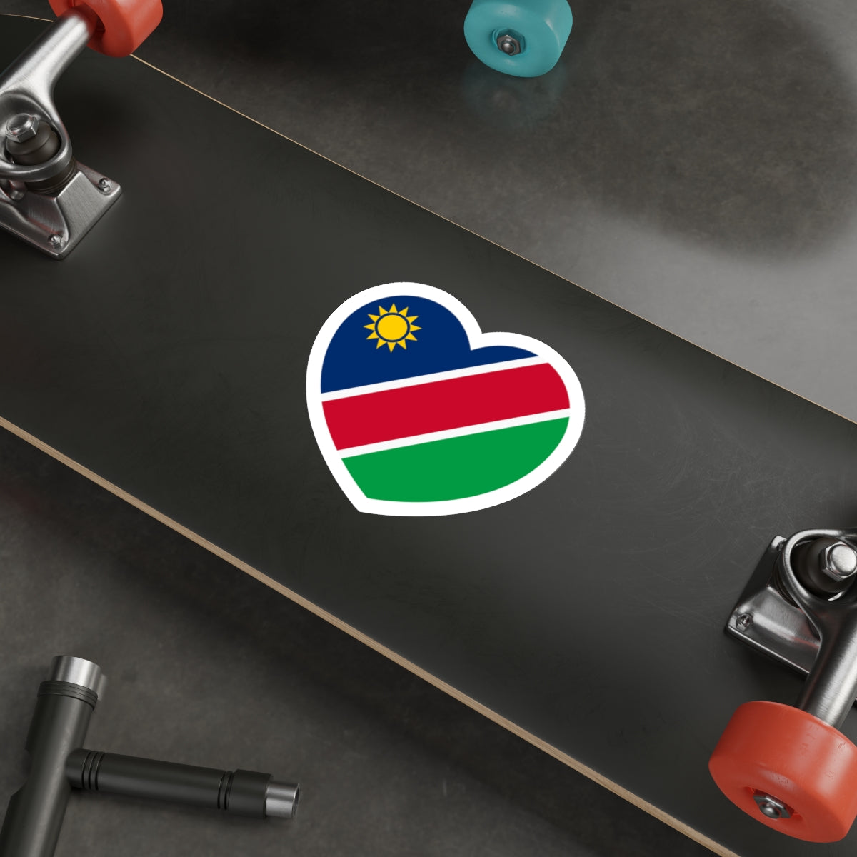 Heart Flag of Namibia - STICKER Vinyl Die-Cut Decal-The Sticker Space