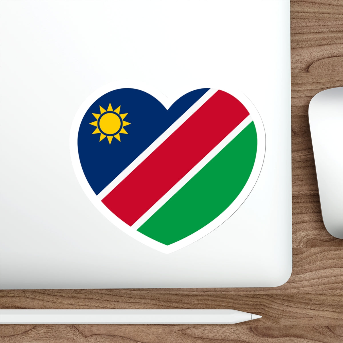 Heart Flag of Namibia - STICKER Vinyl Die-Cut Decal-The Sticker Space