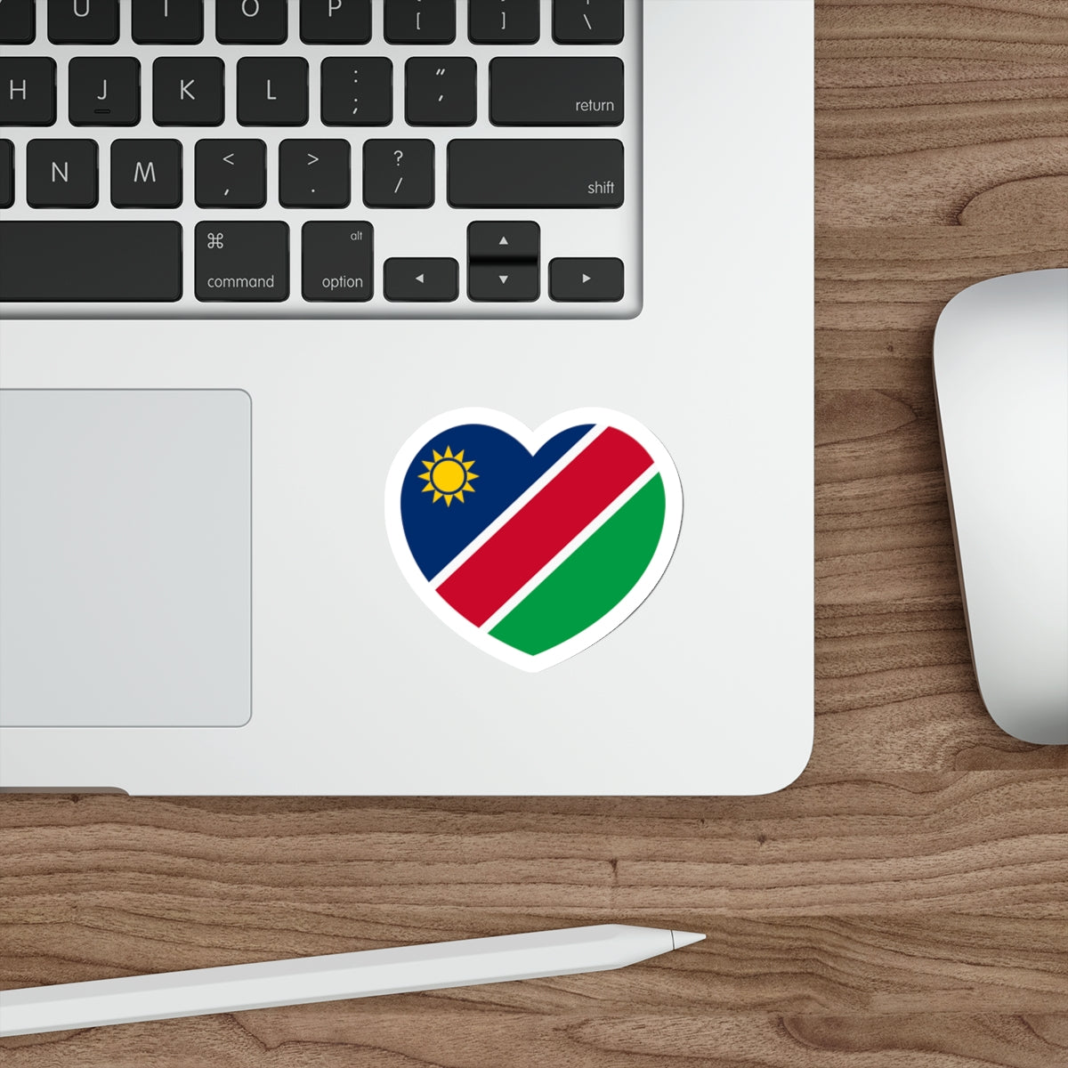 Heart Flag of Namibia - STICKER Vinyl Die-Cut Decal-The Sticker Space