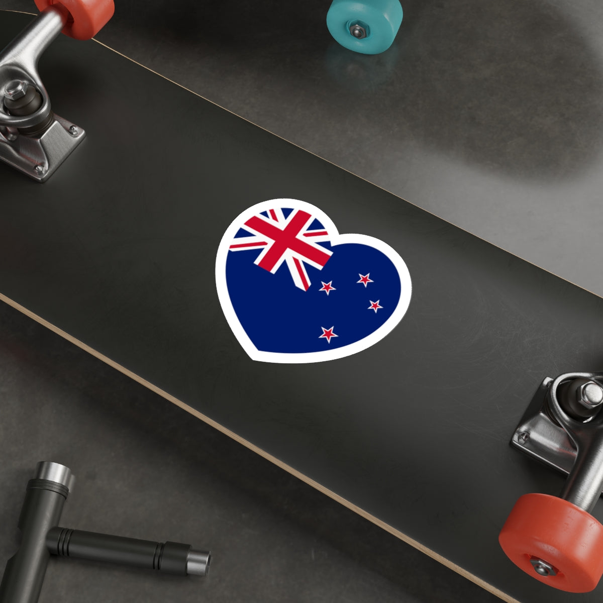 Heart Flag of New Zealand - STICKER Vinyl Die-Cut Decal-The Sticker Space