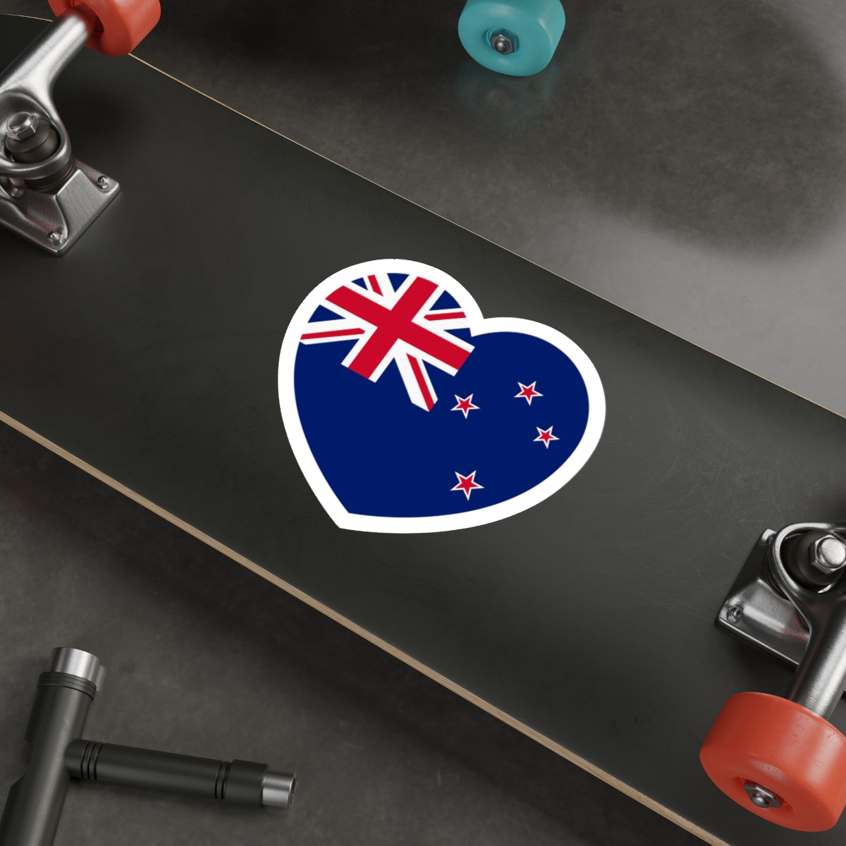 Heart Flag of New Zealand - STICKER Vinyl Die-Cut Decal-The Sticker Space