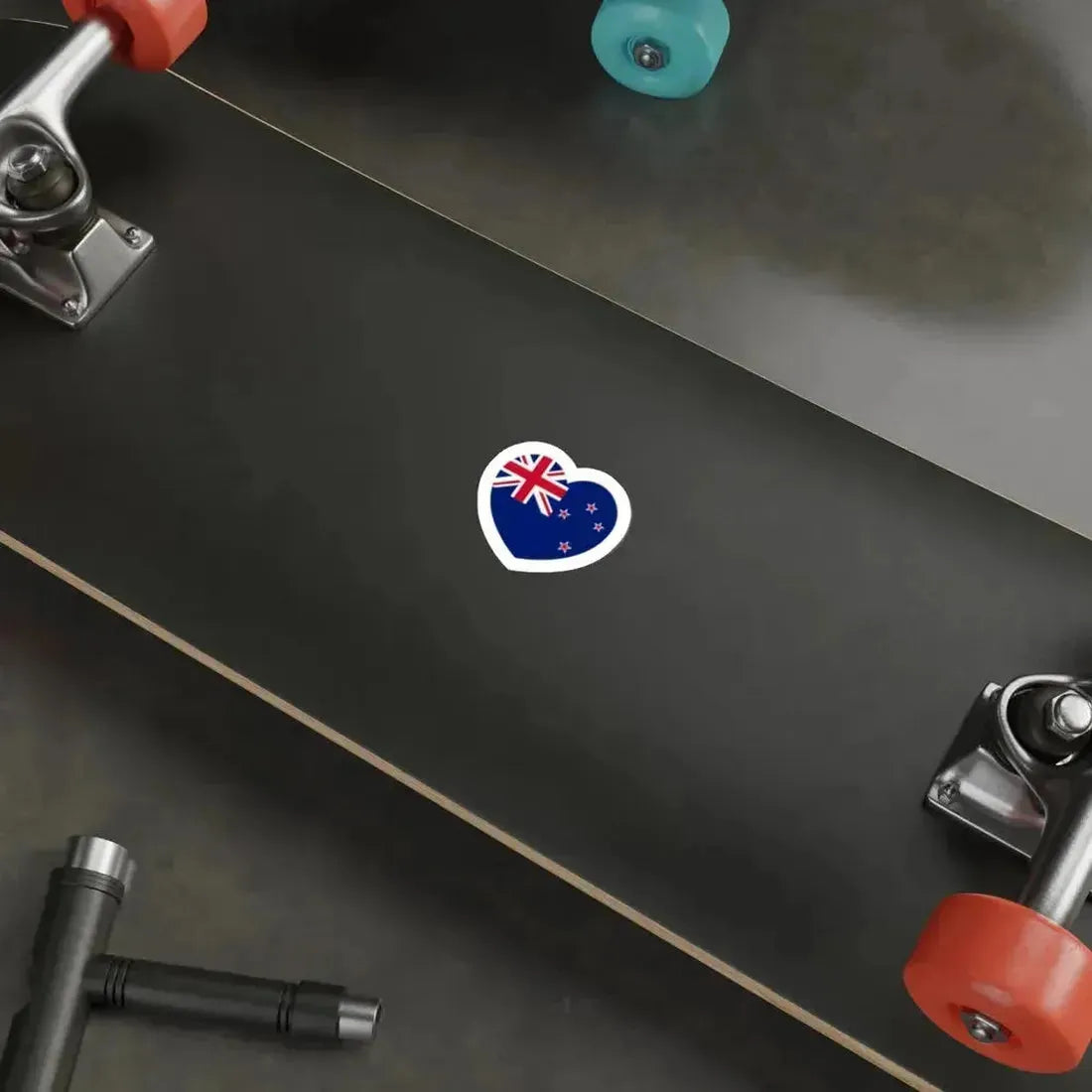 Heart Flag of New Zealand - STICKER Vinyl Die-Cut Decal - The Sticker Space