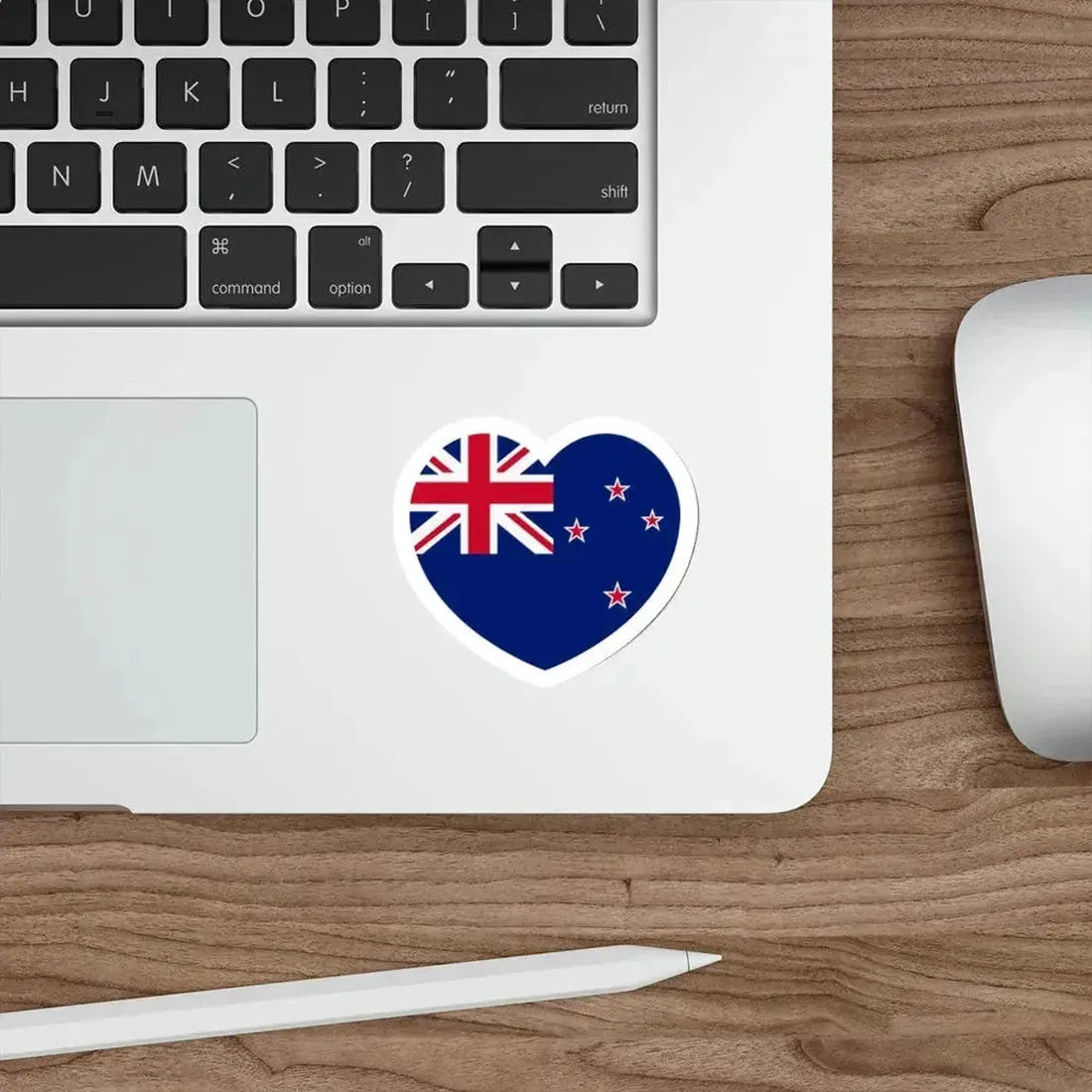 Heart Flag of New Zealand - STICKER Vinyl Die-Cut Decal - The Sticker Space