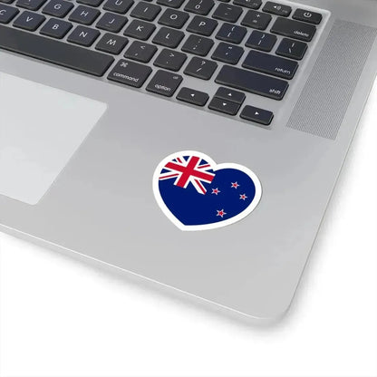 Heart Flag of New Zealand - STICKER Vinyl Kiss-Cut Decal - The Sticker Space
