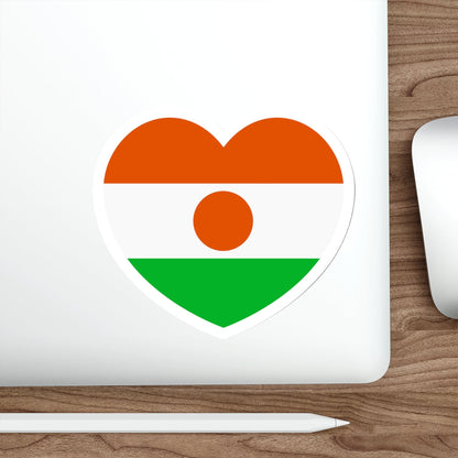 Heart Flag of Niger - STICKER Vinyl Die-Cut Decal-The Sticker Space