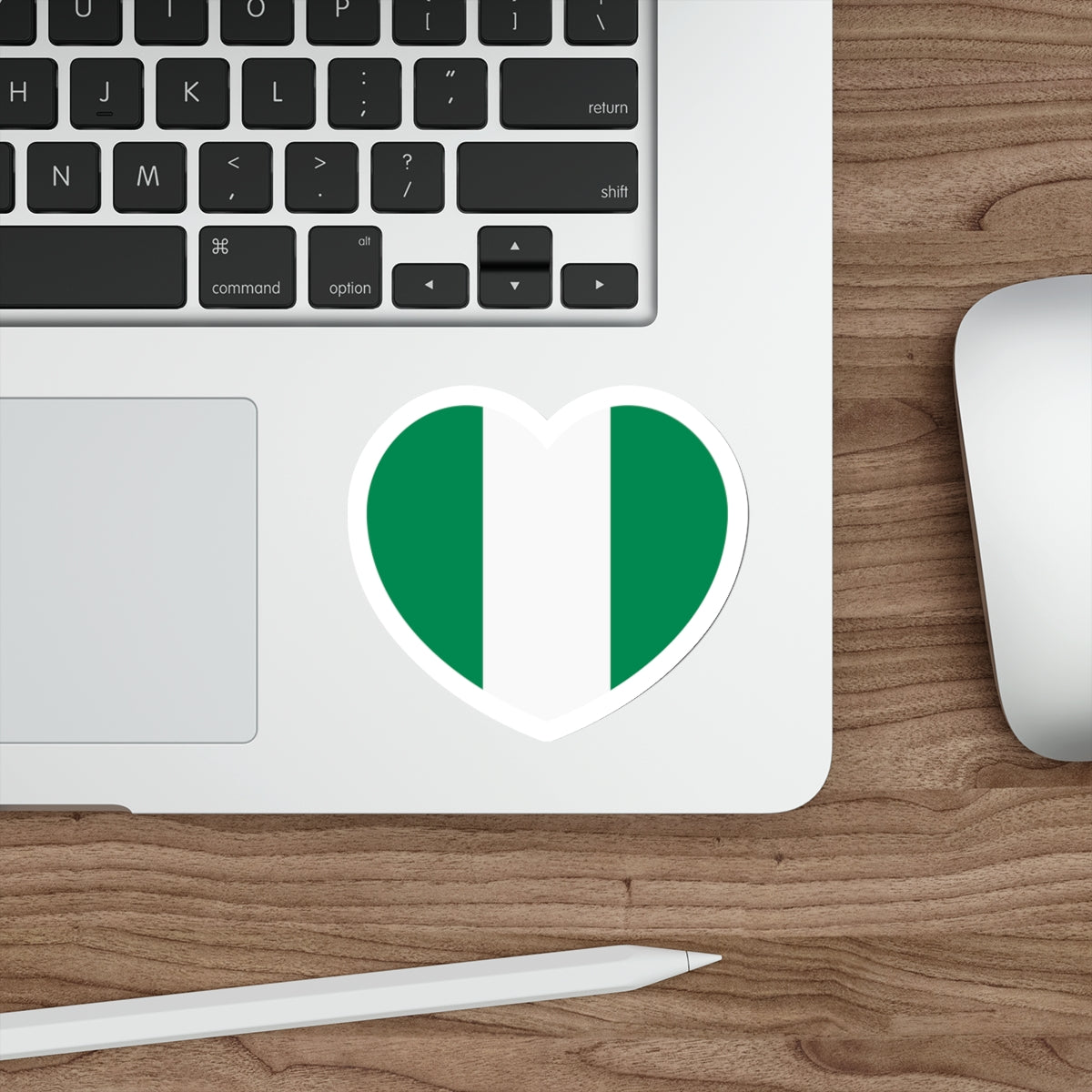 Heart Flag of Nigeria - STICKER Vinyl Die-Cut Decal-The Sticker Space