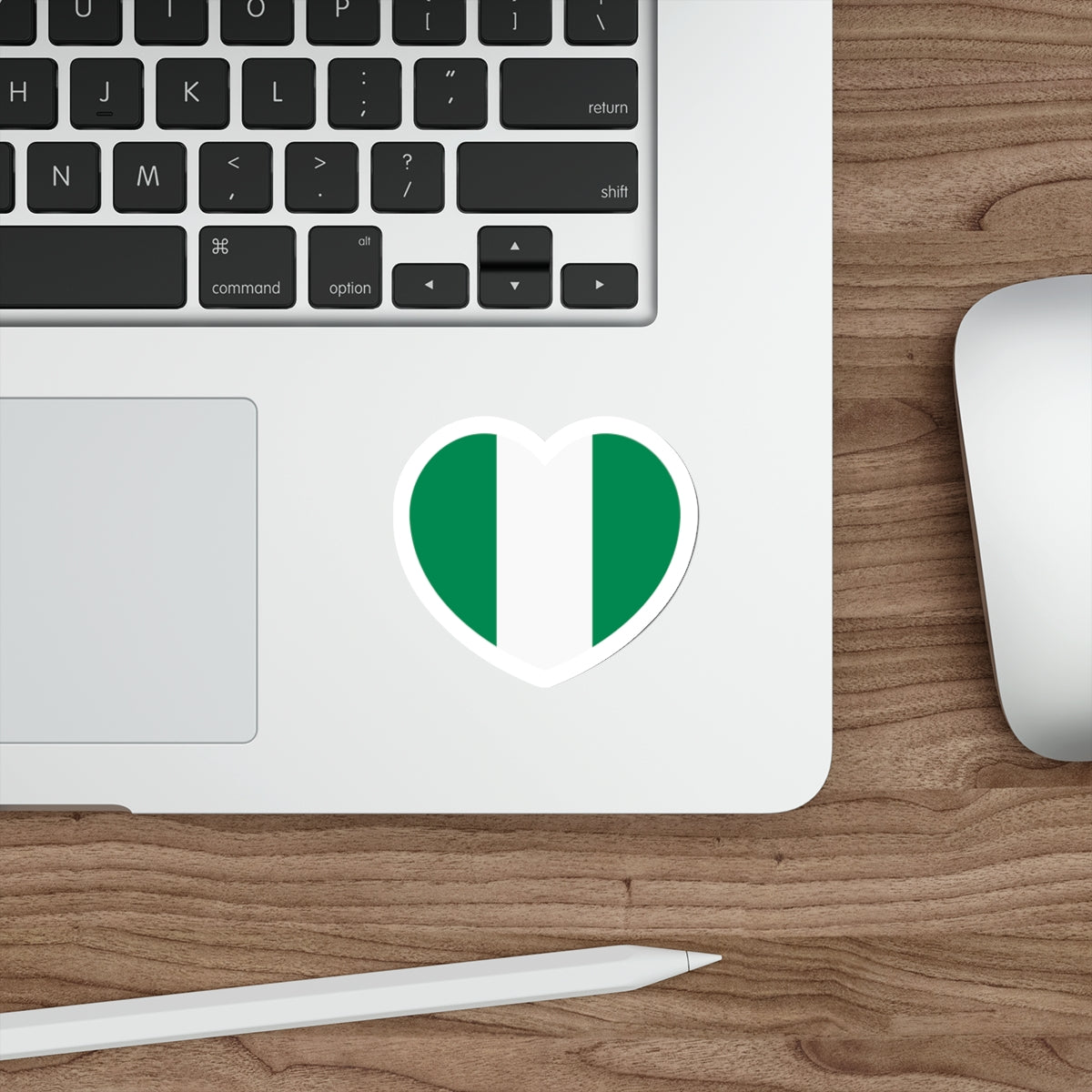 Heart Flag of Nigeria - STICKER Vinyl Die-Cut Decal-The Sticker Space