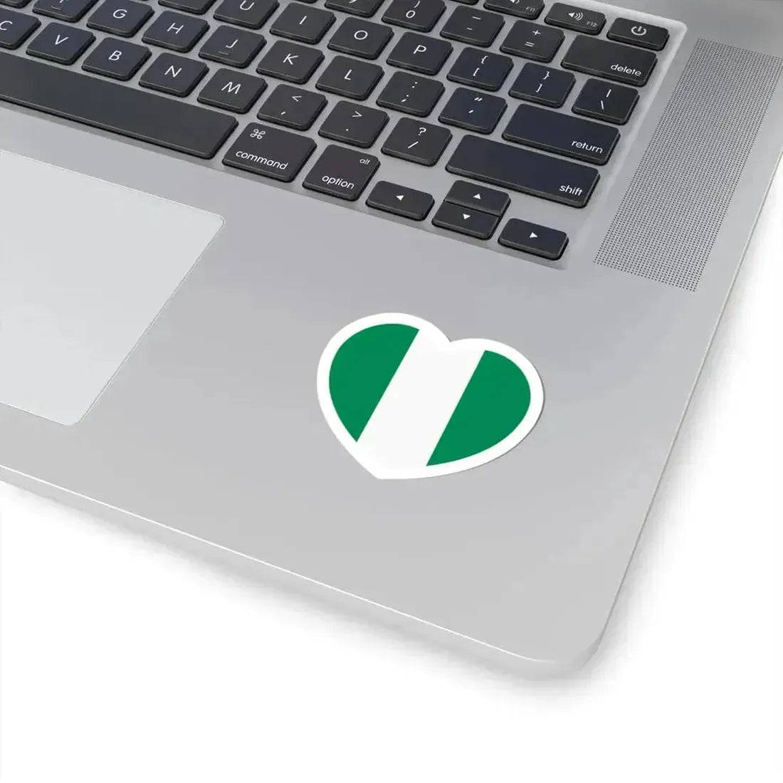 Heart Flag of Nigeria - STICKER Vinyl Kiss-Cut Decal - The Sticker Space