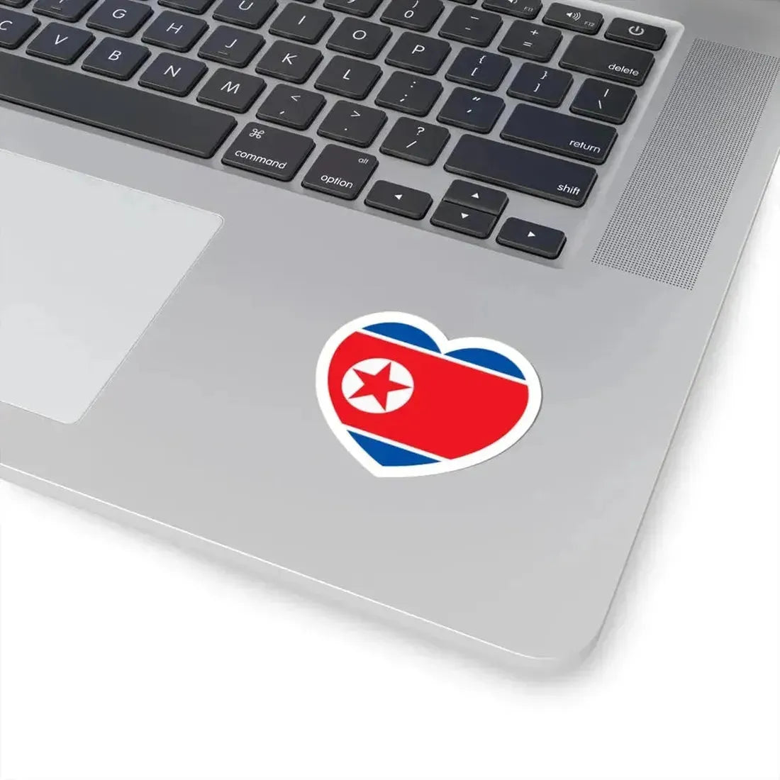 Heart Flag of North Korea - STICKER Vinyl Kiss-Cut Decal - The Sticker Space
