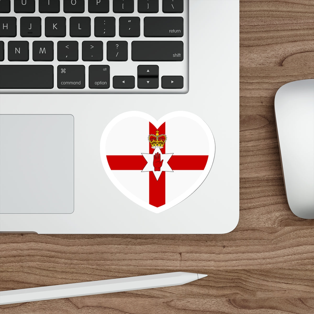 Heart Flag of Northern Ireland - STICKER Vinyl Die-Cut Decal-The Sticker Space