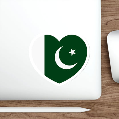 Heart Flag of Pakistan - STICKER Vinyl Die-Cut Decal-The Sticker Space