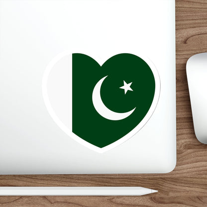 Heart Flag of Pakistan - STICKER Vinyl Die-Cut Decal-The Sticker Space