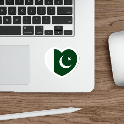 Heart Flag of Pakistan - STICKER Vinyl Die-Cut Decal-The Sticker Space