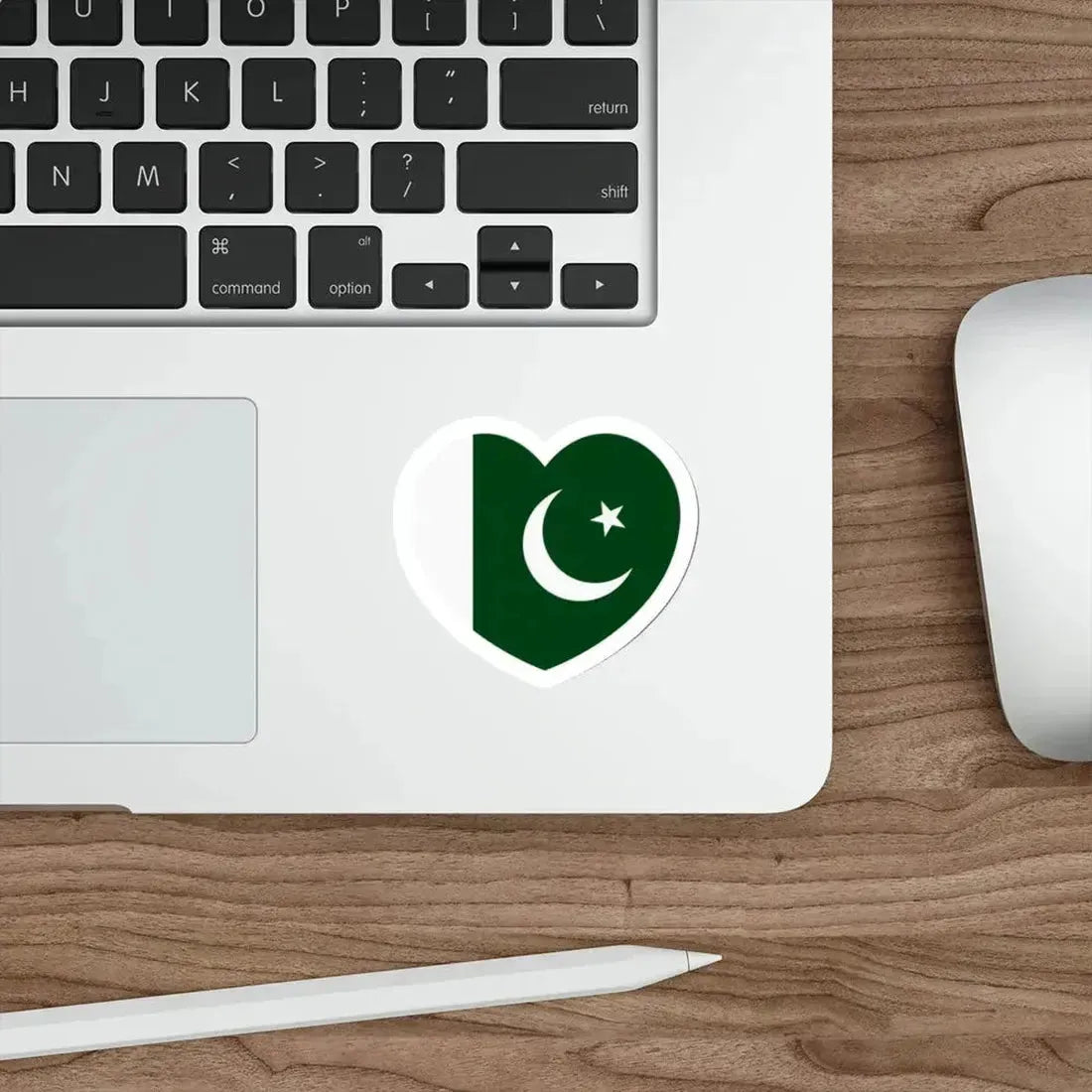 Heart Flag of Pakistan - STICKER Vinyl Die-Cut Decal - The Sticker Space