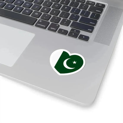 Heart Flag of Pakistan - STICKER Vinyl Kiss-Cut Decal - The Sticker Space