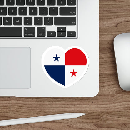 Heart Flag of Panama - STICKER Vinyl Die-Cut Decal-The Sticker Space