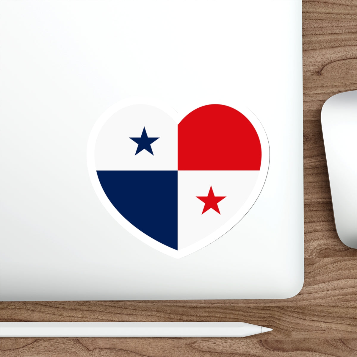 Heart Flag of Panama - STICKER Vinyl Die-Cut Decal-The Sticker Space