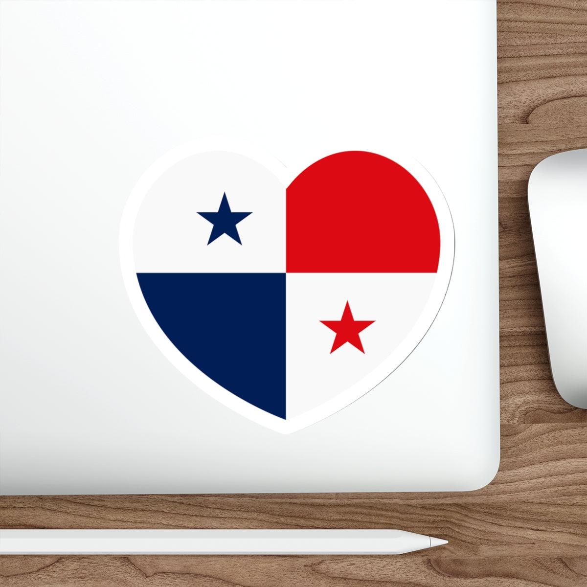 Heart Flag of Panama - STICKER Vinyl Die-Cut Decal-The Sticker Space