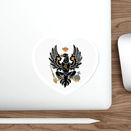 Heart Flag of Prussia 1701-1750 - STICKER Vinyl Die-Cut Decal-The Sticker Space