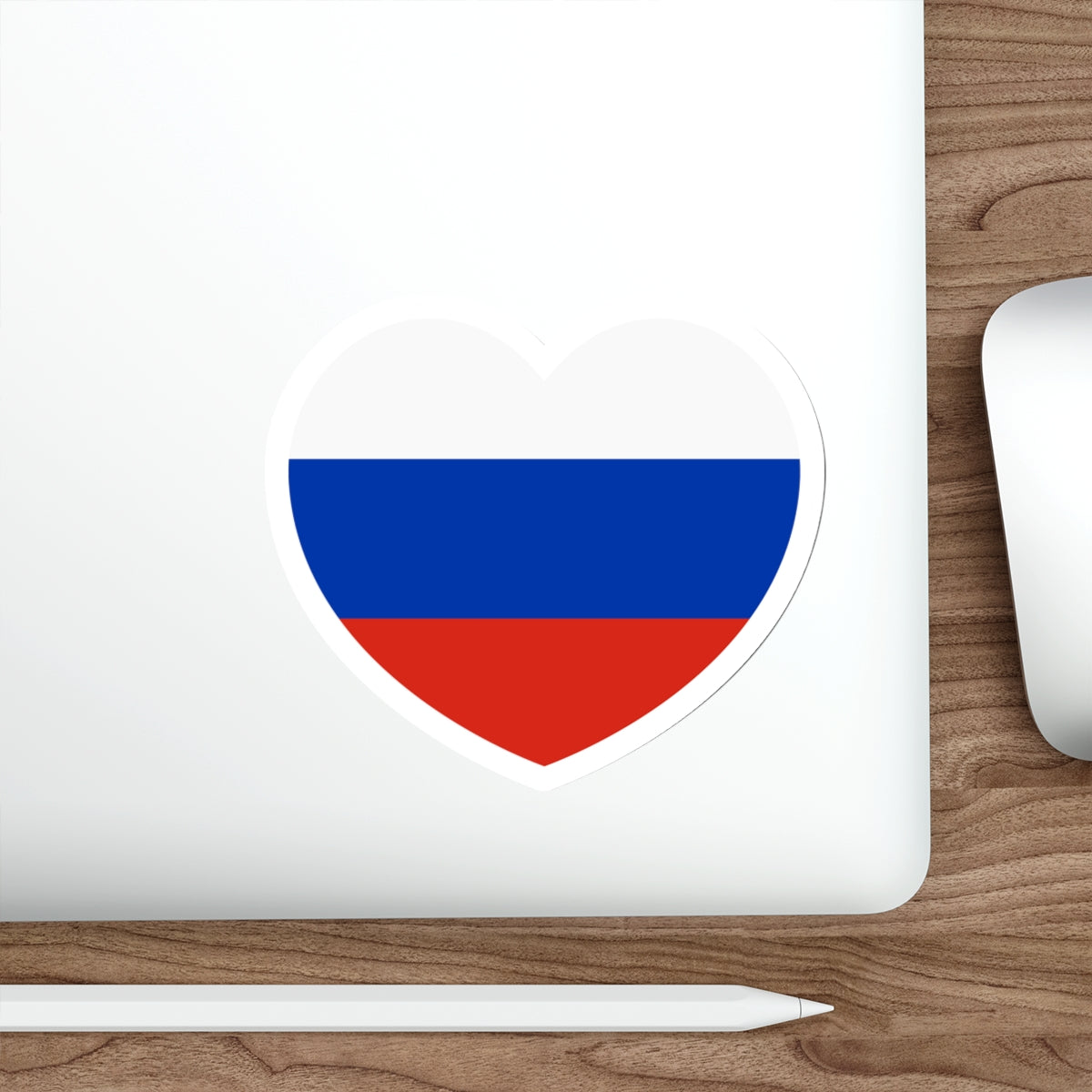 Heart Flag of Russia - STICKER Vinyl Die-Cut Decal-The Sticker Space