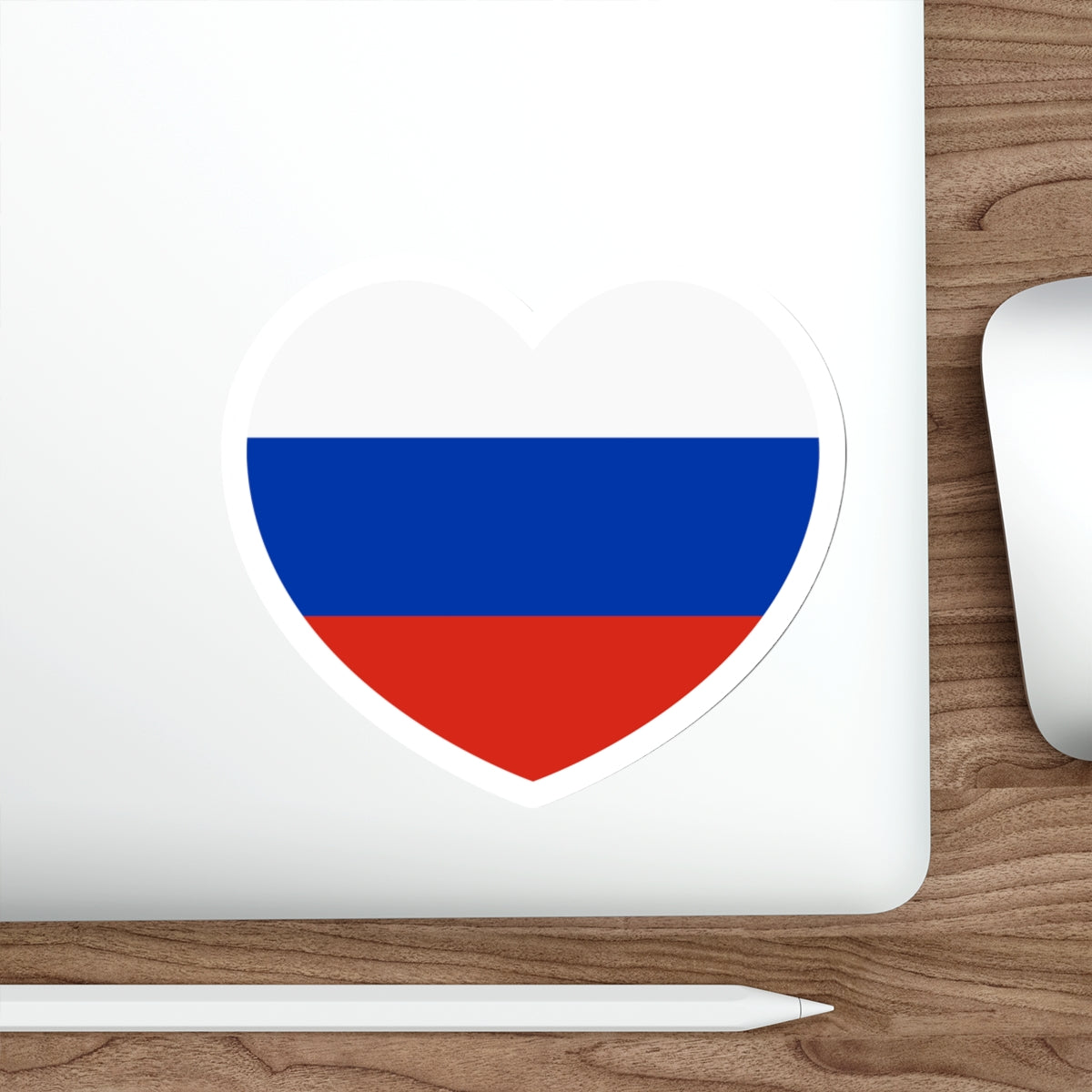 Heart Flag of Russia - STICKER Vinyl Die-Cut Decal-The Sticker Space