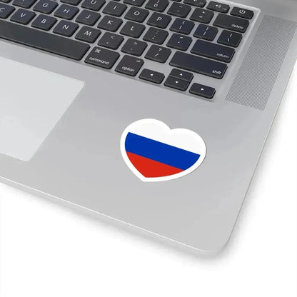 Heart Flag of Russia - STICKER Vinyl Kiss-Cut Decal - The Sticker Space