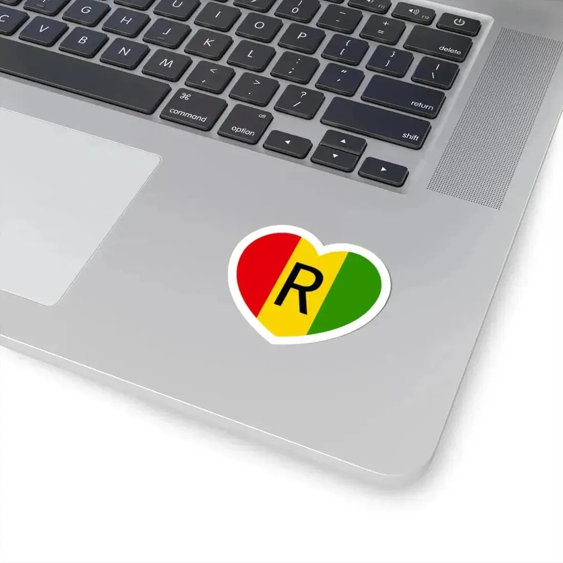 Heart Flag of Rwanda 1962-2001 - STICKER Vinyl Kiss-Cut Decal - The Sticker Space