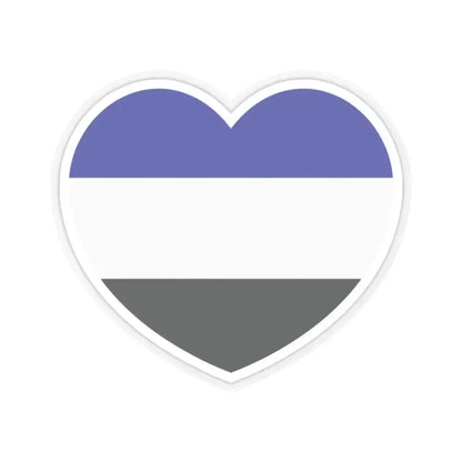 Heart Flag of Saar 1920-1935 - STICKER Vinyl Kiss-Cut Decal 2 Inch Transparent - The Sticker Space