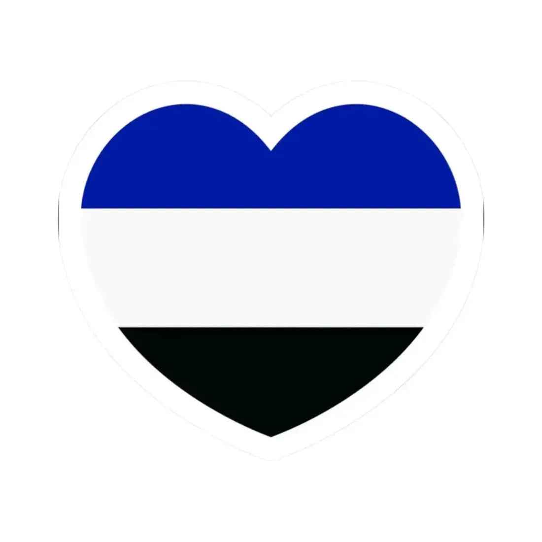 Heart Flag of Saar 1920-1935 - STICKER Vinyl Kiss-Cut Decal 2 Inch White - The Sticker Space