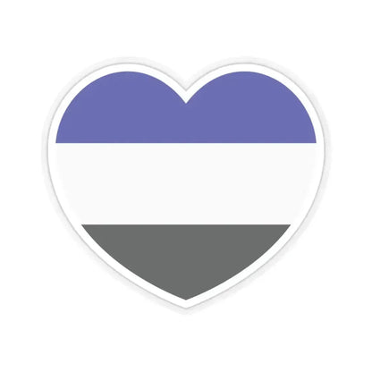 Heart Flag of Saar 1920-1935 - STICKER Vinyl Kiss-Cut Decal 3 Inch Transparent - The Sticker Space