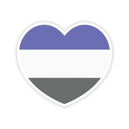 Heart Flag of Saar 1920-1935 - STICKER Vinyl Kiss-Cut Decal 4 Inch Transparent - The Sticker Space