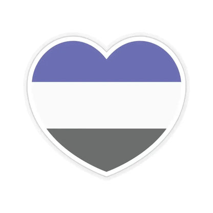 Heart Flag of Saar 1920-1935 - STICKER Vinyl Kiss-Cut Decal 6 Inch Transparent - The Sticker Space