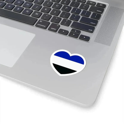 Heart Flag of Saar 1920-1935 - STICKER Vinyl Kiss-Cut Decal - The Sticker Space