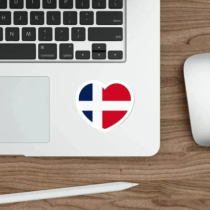 Heart Flag of Saar 1947-1956 - STICKER Vinyl Die-Cut Decal - The Sticker Space