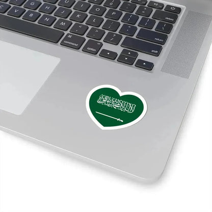 Heart Flag of Saudi Arabia - STICKER Vinyl Kiss-Cut Decal - The Sticker Space