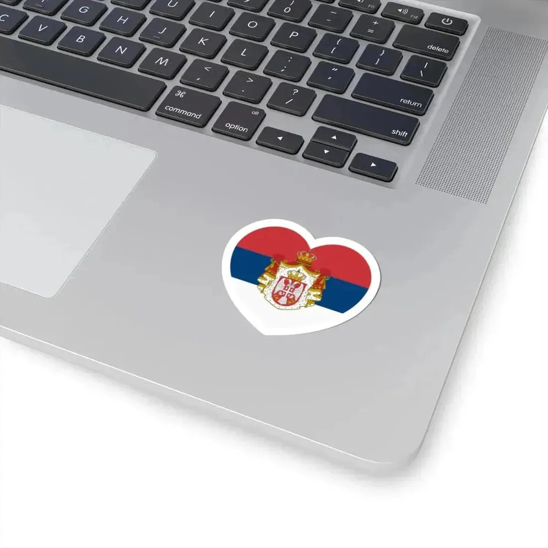 Heart Flag of Serbia 1882-1918 - STICKER Vinyl Kiss-Cut Decal - The Sticker Space